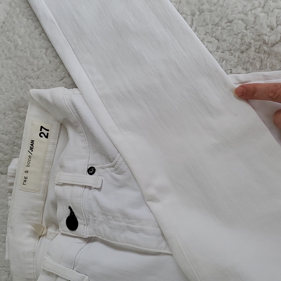1. Rag & Bone Skinny Jeans Blanc - Picture 10 of 16